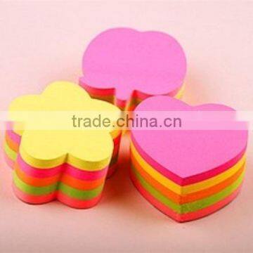 funny sticky note pad set with die cut shape