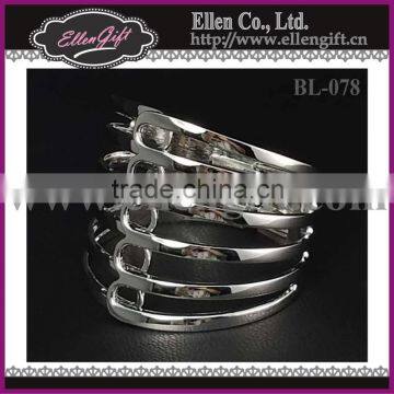 Big African Design Silver Plated Bangles BL-078