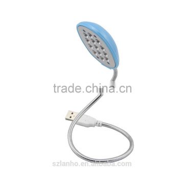 Flexible USB Bright 13 LED Night Light Lamp For Laptop Notebook