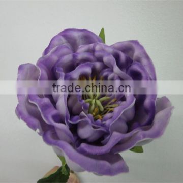 handmade decoration pu flower purple artificial penoy flower head