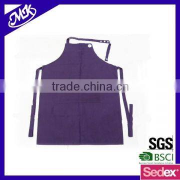 Women natural linen full apron
