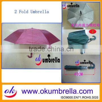 Red Sun Protection umbrella in 2 Fold Umbrella OKF63