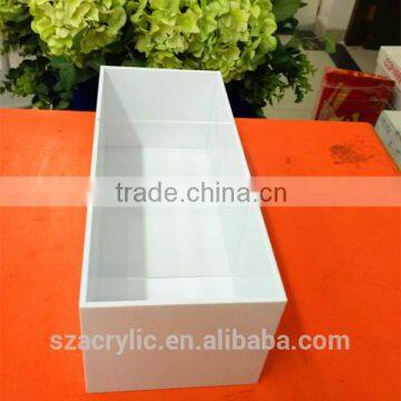 White Acrylic Plastic Box Customized