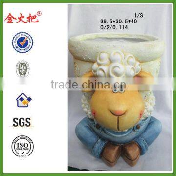 Promotional Magnesium oxide Magnesium oxide Sheep flower pot for sale