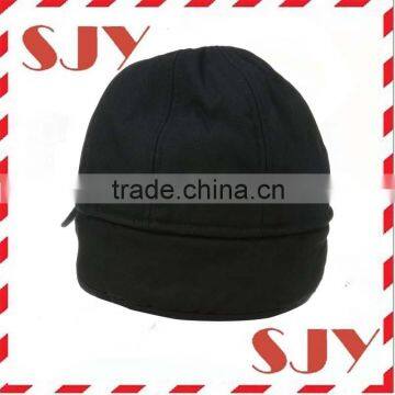 6 Panel Men's Ear Flap Cap Custom Earflap Baseball Cap