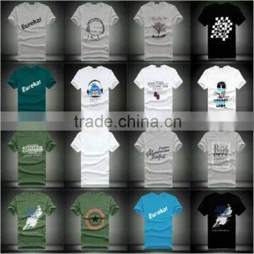 100% Cotton Men's T-shirts Tops and Blouse photo-2