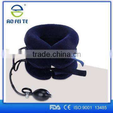 Full Flannel Soft Inflatable Air Neck Traction Cervical Collar/Cervical Traction Device