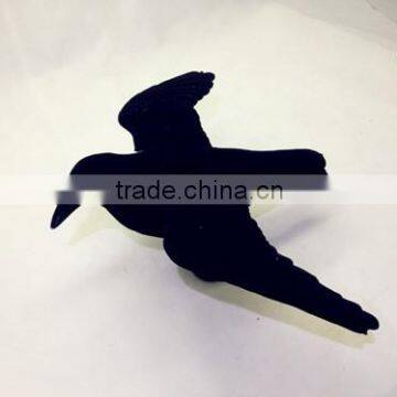 Non-flocked/ Flocked Black Crow Decoy for Hunting photo-3