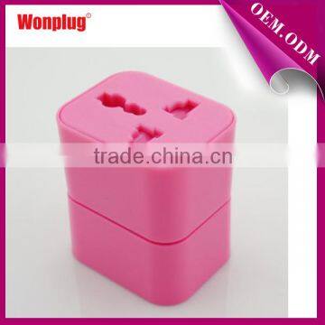 Cute Design CE&ROHS Approval Pink Travel Adapter Suitable for 160 Countries photo-3
