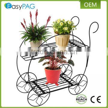 Latest modern design wall corner iron metal wire flower stand