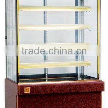 Vertical four sides glass display Patisserie Showcase(CE approved)