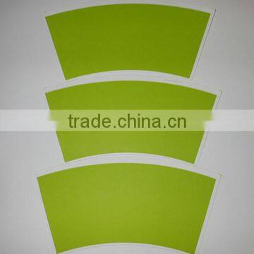 cheap price make any sizes paper cup fan/blank with flexo printing