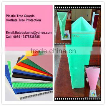 2mm corflute plastic plant sleeves