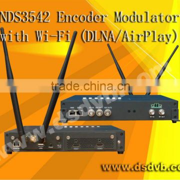 MPEG4 DVB-T modulator with wifi