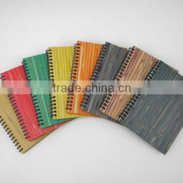 Customized wooden cover notebook