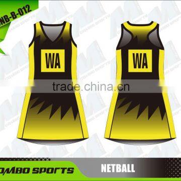 Custom design netball team a line dress