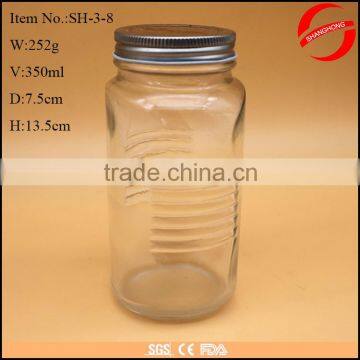 350ml Glass Honey Jar With Metal Screw Cap photo-4