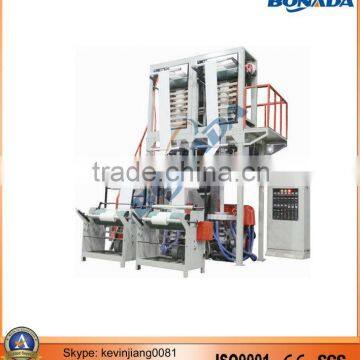 Welcome style double die head hdpe/ldpe film blowing machine made in Ruian China