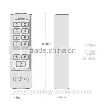Make-in China Metal Touch Access Control With 125Khz Reading Card photo-6