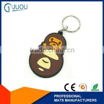 Cheap custom lanyard eco-friendly pvc keychains for gift