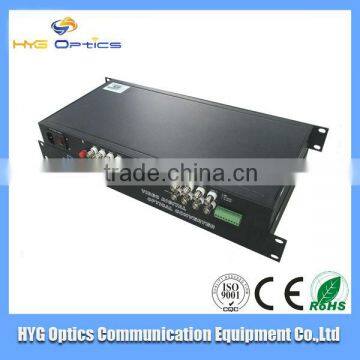 20Km 16 channel fiber optic video transmitter and reciever