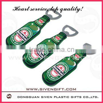 customized 3D pvc coated bottle opener for promotion use