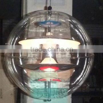 Factory Wrought Premium Verner Panton Pendant Lamp Modern Globe Glass Hanging Lamp photo-2
