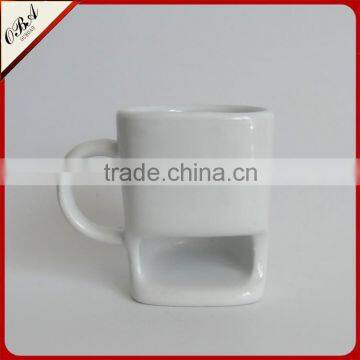 Manufacture Cheap Promotion Ceramic Breakfast Cup ,white coffee cup