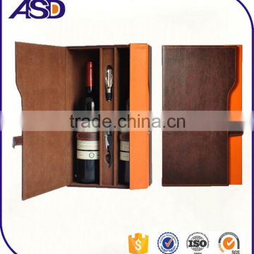 Trademark Innovations pu leather wine bottle package / wine boxes