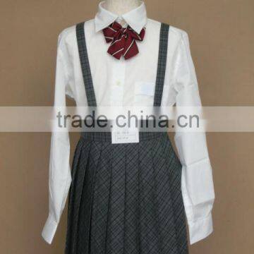 school uniforms for girl /school uniforms design/shirt /skirt