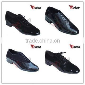 Newest Design Black Shiny Patent Leather Latin Dance Shoes for Men Genuine Leather Outsole Factory Wholesale Price photo-2