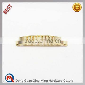 Decorative custom embossed logo metal Brass shoelace charm