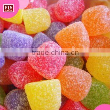 Health Food Halal Dopr Shaped Sugar Coated Soft Jelly Candy