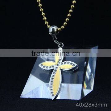 Jewelry Fashion Cross Pendants With Gold Plated