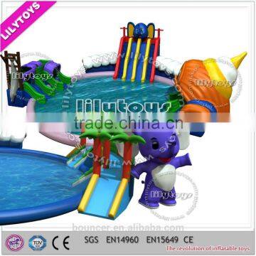 2015 hot kids mobile inflatable amusement park