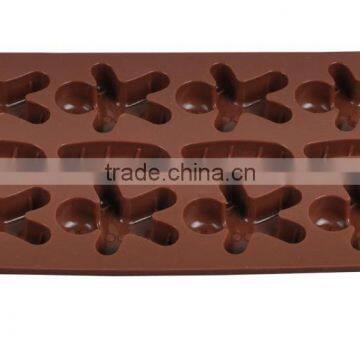 2016 Happy man Silicone Cake Soap Decoration Mold Chocolate Jelly Candy Baking Mould