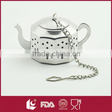 High quality bulk stainless steel tea ball strainers with chain hook