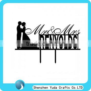 acrylic monogram cake topper,bride and groom wedding cake toppers , name cake topper