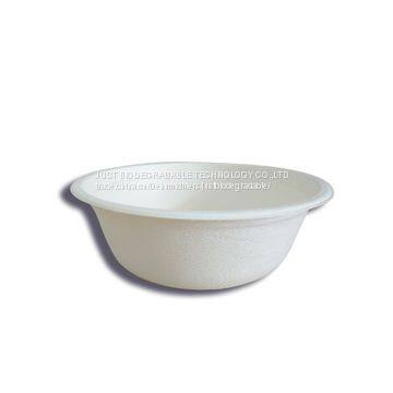 JUST Biodegradable Disposable Paper Pulp Bowls 500ml