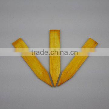 4 Inch Yellow Natural Plant Wooden Label