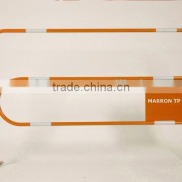 French power coated Steel road traffic barricade wholesale with reflection sticker