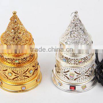 Electric Arabic Incense Burners Eu Plug Censer With Pagoda/Tower Shape Thurible