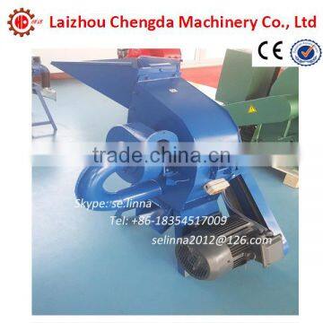 Electrical motor driven rice husk wood hammer mill crusher machine
