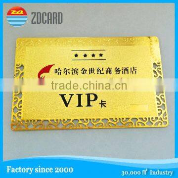 Gold/Rose Gold/Silver Business VIP Metal Card Membership Card