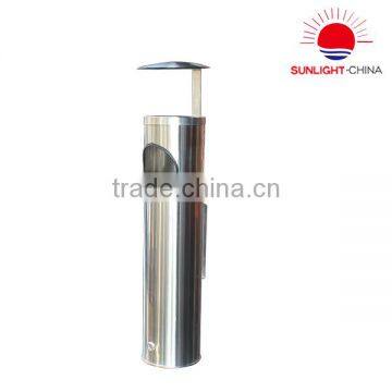 AS063 outdoor stainless steel dustbin with cover