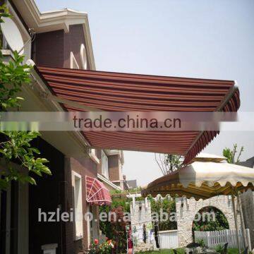 Folding arm awning