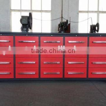 2017 20 Drawers Wood Mesa Workbench Durable Rolling Tool Chest With Pegboard photo-6