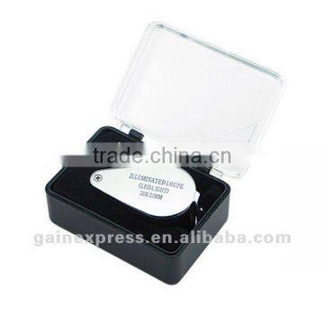 Portable 30x Magnifying Optical Glass LED Light Jeweler Identifier Tool Loupe photo-6
