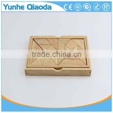 Top Quolity Wooden Tangram Jigsaw Puzzle - Unique Wooden Toys for Kids and Adults Gifts photo-2