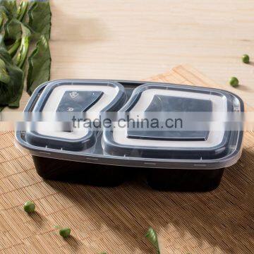 2 Compartment Meal Prep Containers, Reusable, Dishwashable, Microwavable Food Containers With Lids, OEM Packaging photo-3